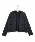 BALLSEYボールジィ）の古着「ウールナイロンブークレー フロントオープンカーディガン」｜グレー