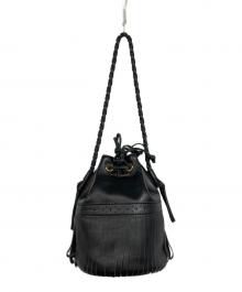 J&M DAVIDSON（ジェイ＆エム デヴィッドソン）の古着「カーニバルフリンジレザーバッグ」｜ブラック