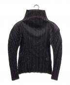 ISSEY MIYAKE FETEイッセイミヤケフェット）の古着「シアープリーツカットソー」｜ブラウン