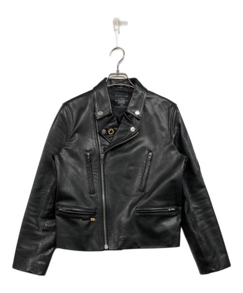 ART COMES FIRST（アートカムズファースト）ART COMES FIRST (アートカムズファースト) ダブルライダースジャケット ブラック サイズ:Sの古着・服飾アイテム