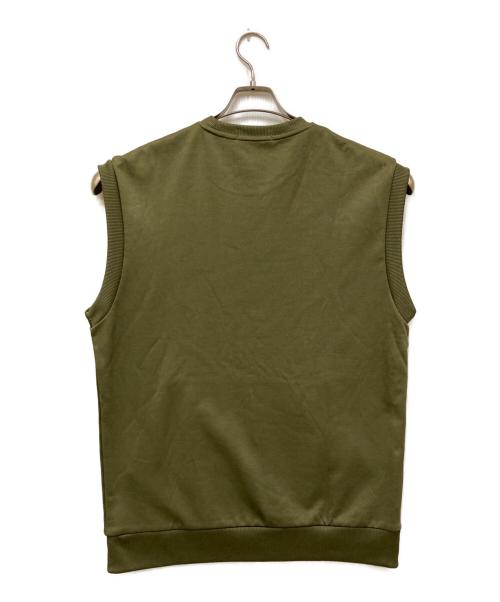 FRED PERRY（フレッドペリー）FRED PERRY (フレッドペリー) Tricot Tank Top/ベスト ユニフォームグリーン サイズ:Mの古着・服飾アイテム