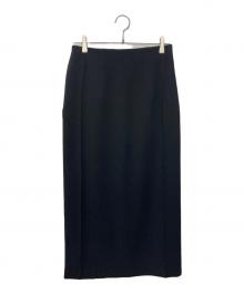 ...& DEAR（アンドディアー）の古着「ストレッチジョーゼットタイトスカート」｜ブラック