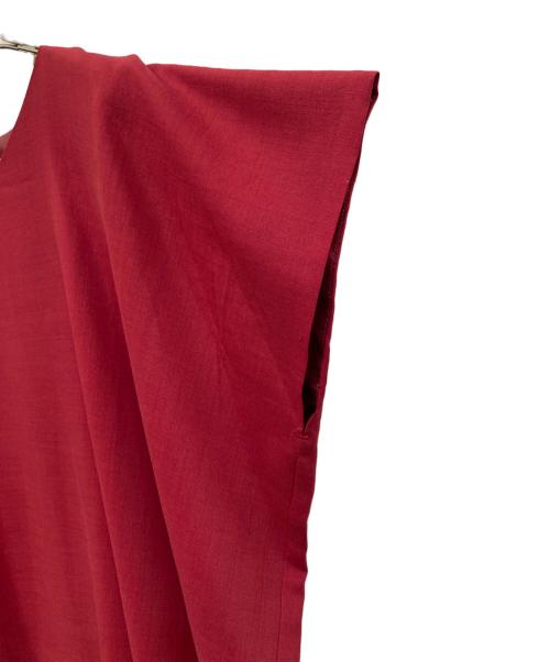 SOU・SOU（ソウソウ）SOU・SOU (ソウソウ) ブラウスワンピース レッド サイズ:記載なしの古着・服飾アイテム