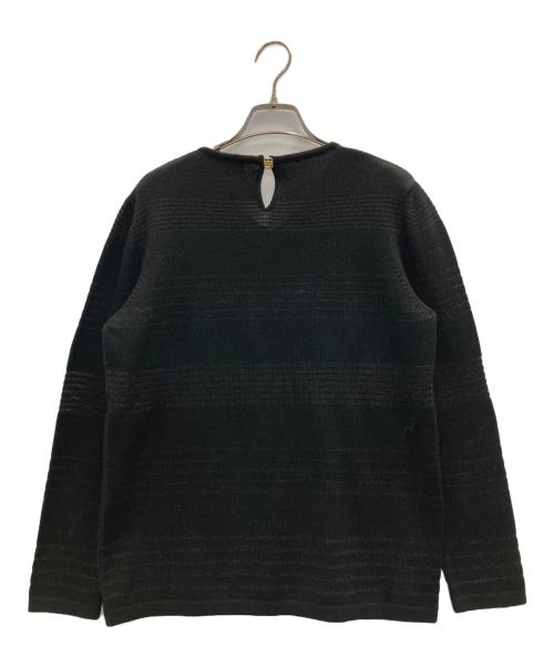 Salvatore Ferragamo（サルヴァトーレ フェラガモ）Salvatore Ferragamo (サルヴァトーレ フェラガモ) ヴァラボタンニット ブラック サイズ:Sの古着・服飾アイテム