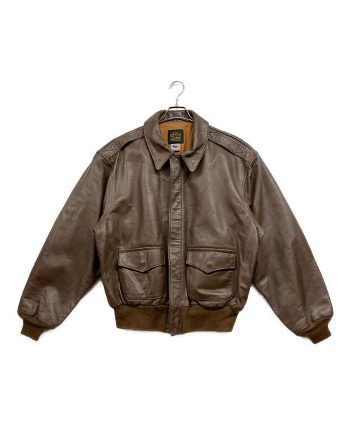 AVIREX（アヴィレックス）AVIREX (アヴィレックス) A-2 ホースハイド レザージャケット ブラウン サイズ:50の古着・服飾アイテム