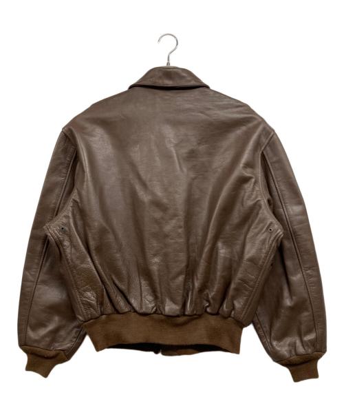 AVIREX（アヴィレックス）AVIREX (アヴィレックス) A-2 ホースハイド レザージャケット ブラウン サイズ:50の古着・服飾アイテム