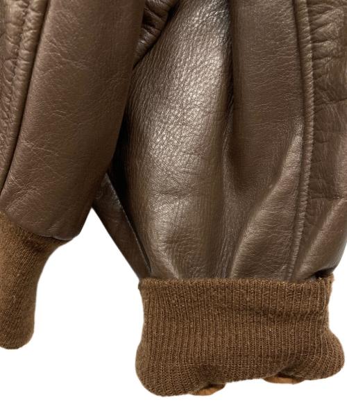 AVIREX（アヴィレックス）AVIREX (アヴィレックス) A-2 ホースハイド レザージャケット ブラウン サイズ:50の古着・服飾アイテム