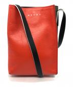 MARNIマルニ）の古着「ミュゼオソフトショルダーバッグ」｜オレンジ