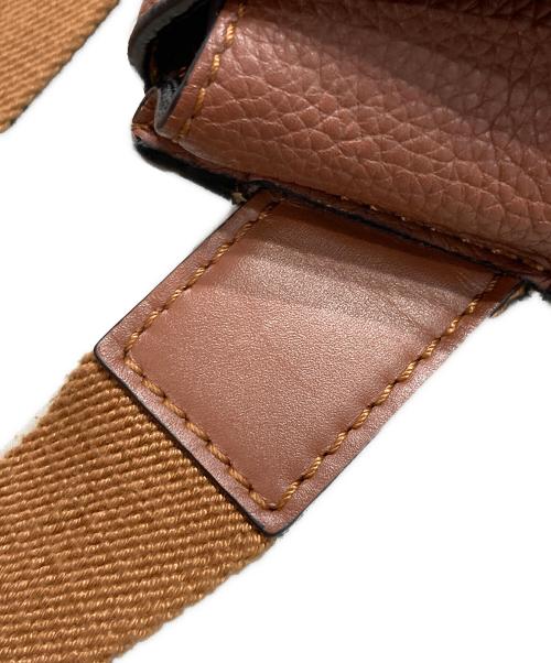 LOEWE（ロエベ）LOEWE (ロエベ) ミリタリー メッセンジャーバッグ XS ブラウンの古着・服飾アイテム