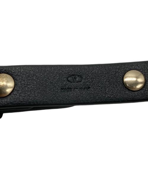 VALENTINO（ヴァレンティノ）VALENTINO (ヴァレンティノ) スタッズブレスレット ブラック×ゴールドの古着・服飾アイテム