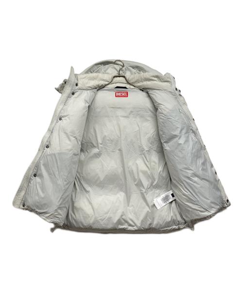 DIESEL（ディーゼル）DIESEL (ディーゼル) W-ROLFYS-SL　フード付ダウンベスト グレー サイズ:50の古着・服飾アイテム