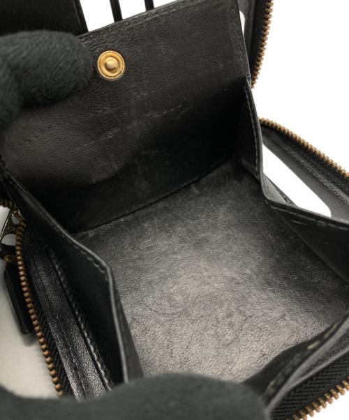 COMME des GARCONS（コムデギャルソン）COMME des GARCONS (コムデギャルソン) ラウンドファスナー財布 ブラックの古着・服飾アイテム