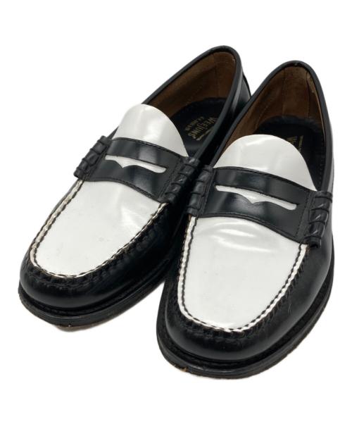 G.H.BASS（ジーエイチバス）G.H.BASS (ジーエイチバス) Larson コンビローファー ホワイト×ブラック サイズ:41の古着・服飾アイテム