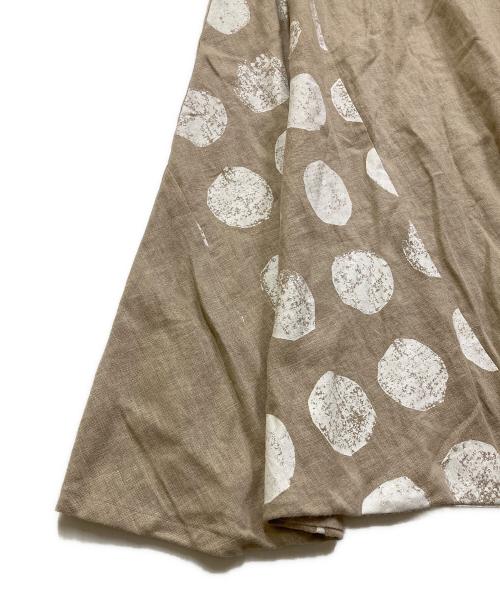 SOU・SOU（ソウソウ）SOU・SOU (ソウソウ) 麻富士 スカート ベージュ サイズ:Sの古着・服飾アイテム