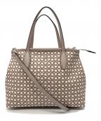 Kate Spadeケイトスペード）の古着「モノグラム柄トートバッグ」｜ベージュ