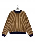 stussyステューシー）の古着「Vertical Dot Striped L/S Crew」｜マルチカラー