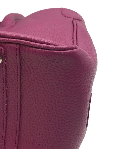 A.D.M.J.（エーディーエムジェイ）A.D.M.J. (エーディーエムジェイ) レザートートバッグ パープルの古着・服飾アイテム