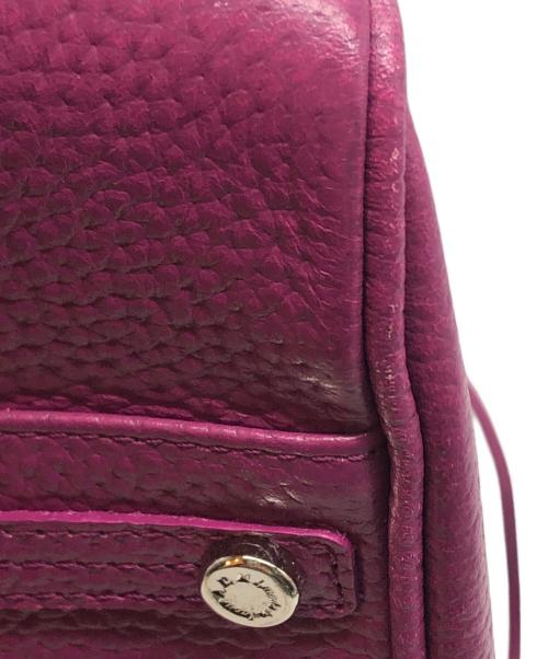 A.D.M.J.（エーディーエムジェイ）A.D.M.J. (エーディーエムジェイ) レザートートバッグ パープルの古着・服飾アイテム