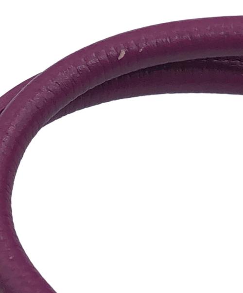 A.D.M.J.（エーディーエムジェイ）A.D.M.J. (エーディーエムジェイ) レザートートバッグ パープルの古着・服飾アイテム