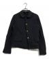 COMME des GARCONS COMME des GARCONS（コムデギャルソン コムデギャルソン）の古着「丸襟縮絨ポリエステルジャケット」｜ブラック