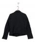 COMME des GARCONS COMME des GARCONS (コムデギャルソン コムデギャルソン) 丸襟縮絨ポリエステルジャケット ブラック サイズ:S：15000円