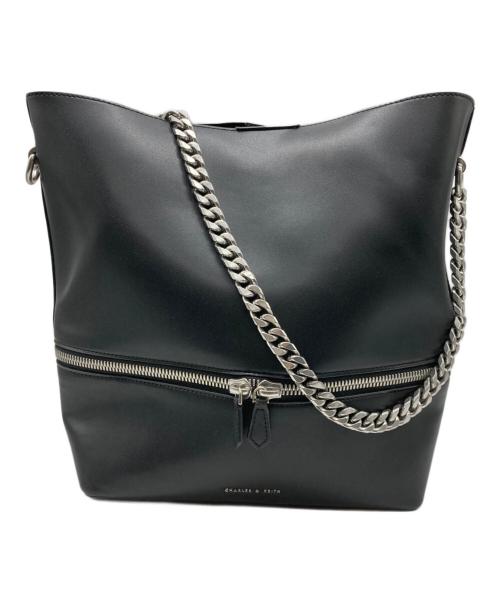 CHARLES & KEITH（チャールズアンドキース）CHARLES & KEITH (チャールズアンドキース) チェーンショルダーバッグ ブラックの古着・服飾アイテム
