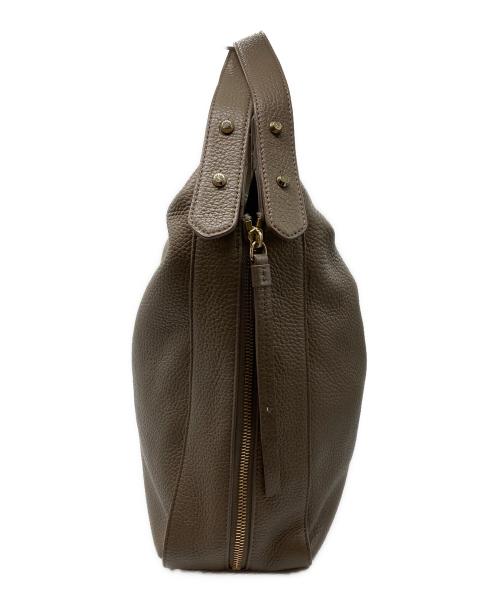 FURLA（フルラ）FURLA (フルラ) サイドジップハンドバッグ ベージュの古着・服飾アイテム
