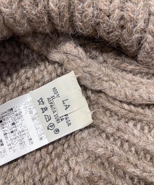 HERMES（エルメス）HERMES (エルメス) アルパカタートルネックニット ベージュ サイズ:LAの古着・服飾アイテム