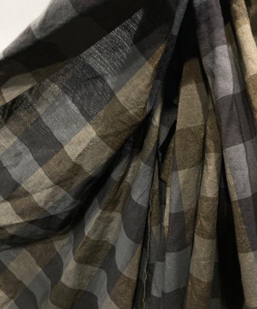 GASA*（ガサ）GASA* (ガサ) チェックスカート ブラウン×ブラック サイズ:Freeの古着・服飾アイテム