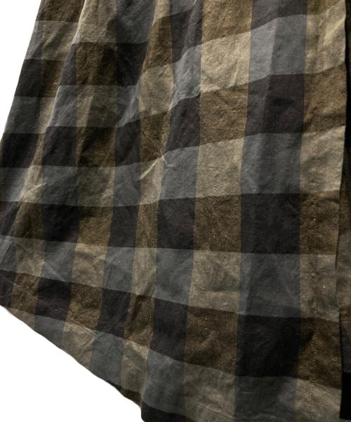 GASA*（ガサ）GASA* (ガサ) チェックスカート ブラウン×ブラック サイズ:Freeの古着・服飾アイテム