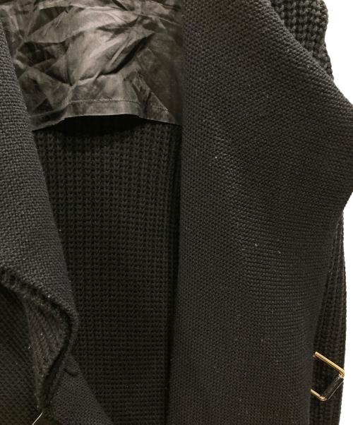 Salvatore Ferragamo（サルヴァトーレ フェラガモ）Salvatore Ferragamo (サルヴァトーレ フェラガモ) フロントベルテッドニットコート ブラック サイズ:SIZE XSの古着・服飾アイテム