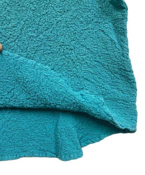 me ISSEY MIYAKE（ミーイッセイ ミヤケ）me ISSEY MIYAKE (ミーイッセイ ミヤケ) シャーリング半袖カットソー スカイブルー サイズ:不明の古着・服飾アイテム