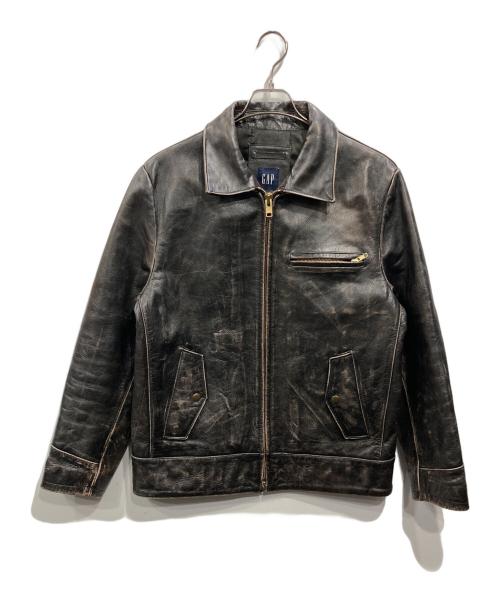GAP（ギャップ）GAP (ギャップ) レザージャケット ブラック サイズ:Mの古着・服飾アイテム