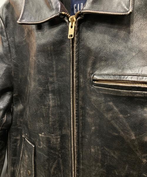 GAP（ギャップ）GAP (ギャップ) レザージャケット ブラック サイズ:Mの古着・服飾アイテム