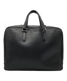 PORTER（ポーター）の古着「ソートレザービジネスバッグ」｜ブラック