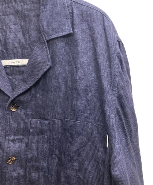 MANER（マネール）MANER (マネール) リネンミリタリージャケット ネイビー サイズ:Mの古着・服飾アイテム