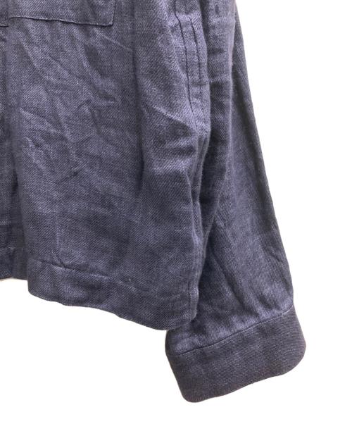 MANER（マネール）MANER (マネール) リネンミリタリージャケット ネイビー サイズ:Mの古着・服飾アイテム