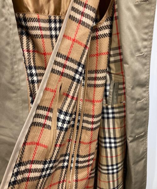 Burberry's（バーバリー）Burberry's (バーバリーズ) ノバチェックライナー付きステンカラーコート ベージュ サイズ:44の古着・服飾アイテム