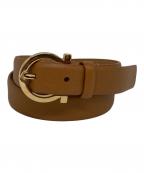 Salvatore Ferragamoサルヴァトーレ フェラガモ）の古着「ガンチーニバックルベルト」｜ベージュ