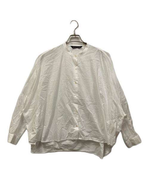 mizuiro-ind（ミズイロインド）mizuiro-ind (ミズイロインド) ワイドシフォンブラウス ホワイト サイズ:記載なしの古着・服飾アイテム