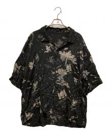 Porter Classic（ポータークラシック）の古着「落ちこぼれスパイ ALOHA SHIRT」｜ブラック