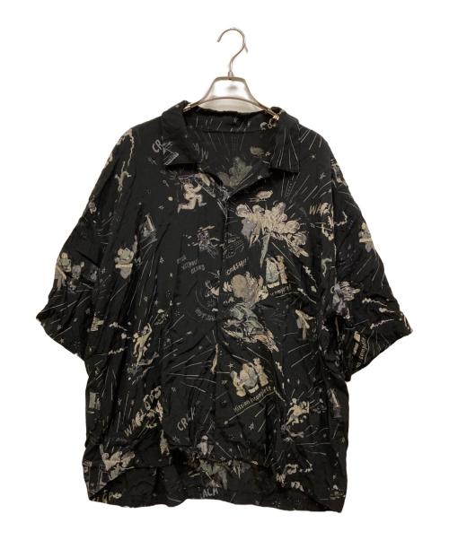 Porter Classic（ポータークラシック）Porter Classic (ポータークラシック) 落ちこぼれスパイ ALOHA SHIRT ブラック サイズ:XLの古着・服飾アイテム