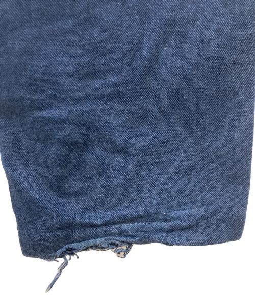 ISSEY MIYAKE（イッセイミヤケ）ISSEY MIYAKE (イッセイミヤケ) コットンツイルサイドジップテーパードパンツ ネイビー サイズ:Ｌの古着・服飾アイテム