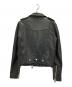 ALL SAINTS (オールセインツ) シープレザーダブルライダースジャケット ブラック サイズ:4：10000円