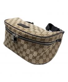 GUCCI（グッチ）の古着「GGキャンバスウエストバッグ」｜ブラウン