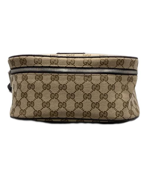 GUCCI（グッチ）GUCCI (グッチ) GGキャンバスウエストバッグ ブラウンの古着・服飾アイテム