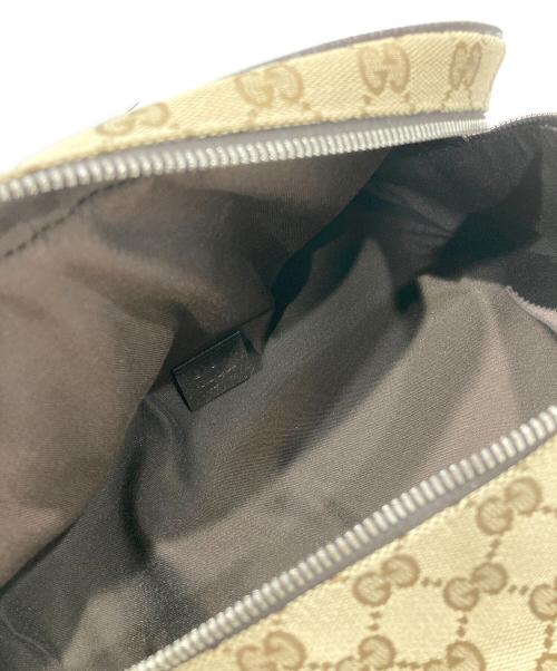 GUCCI（グッチ）GUCCI (グッチ) GGキャンバスウエストバッグ ブラウンの古着・服飾アイテム