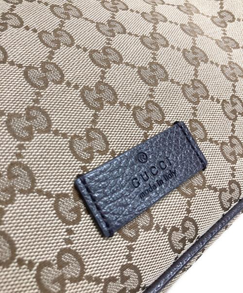 GUCCI（グッチ）GUCCI (グッチ) GGキャンバスウエストバッグ ブラウンの古着・服飾アイテム