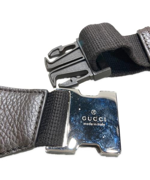 GUCCI（グッチ）GUCCI (グッチ) GGキャンバスウエストバッグ ブラウンの古着・服飾アイテム