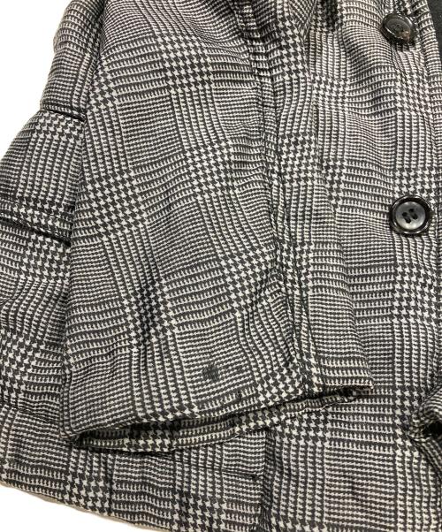 COMME des GARCONS COMME des GARCONS（コムデギャルソン コムデギャルソン）COMME des GARCONS COMME des GARCONS (コムデギャルソン コムデギャルソン) グレンチェックシルクナイロン縮絨ジャケット グレー サイズ:SIZE Sの古着・服飾アイテム